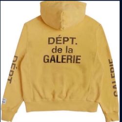 Gallery Dept. ART THAT KILLS Reversible Logo Hoodie Yellow