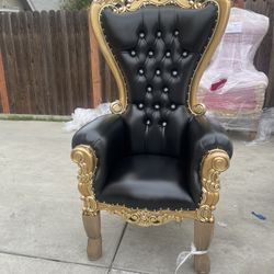 Black And Gold Throne Chairs R.E.N.T.A.L.