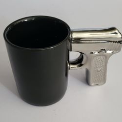 Silver Handle Pistol Coffee Mug 
