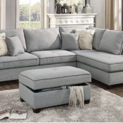 Sectional Sofa + Ottoman