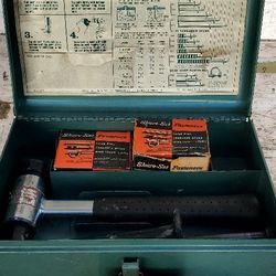VINTAGE RAMSET SHURE-SET FASTENER TOOL KIT W/SHURE-DRIVE FLOATING ACTION HAMMER with all  Instruction paperwork 