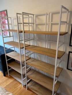 Container Store Ash Connections 5-shelf 2 Book Case Set