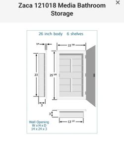 Media 26" Polished Edge Medicine Cabinet
