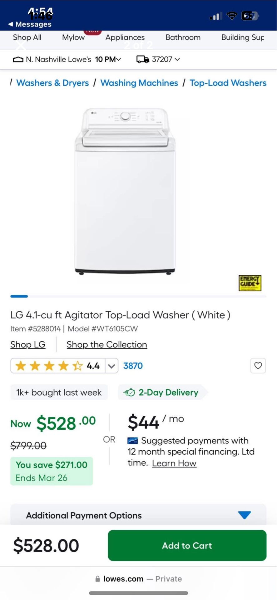 BNIB! Washer & Dryer Set