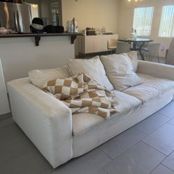 Rh dupe living space couch ivory