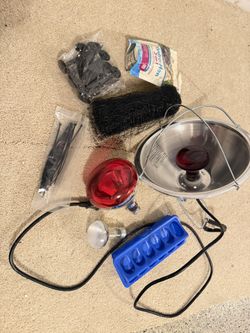 Chicken Quail Brooder Starter Kit Heat Lamp Waterer Quail Chick Setup Complete