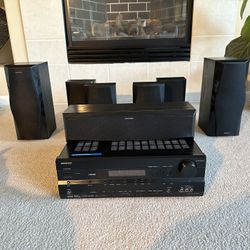 ONKYO® AV RECEIVER MODEL NO. HT-R560  and Speakers