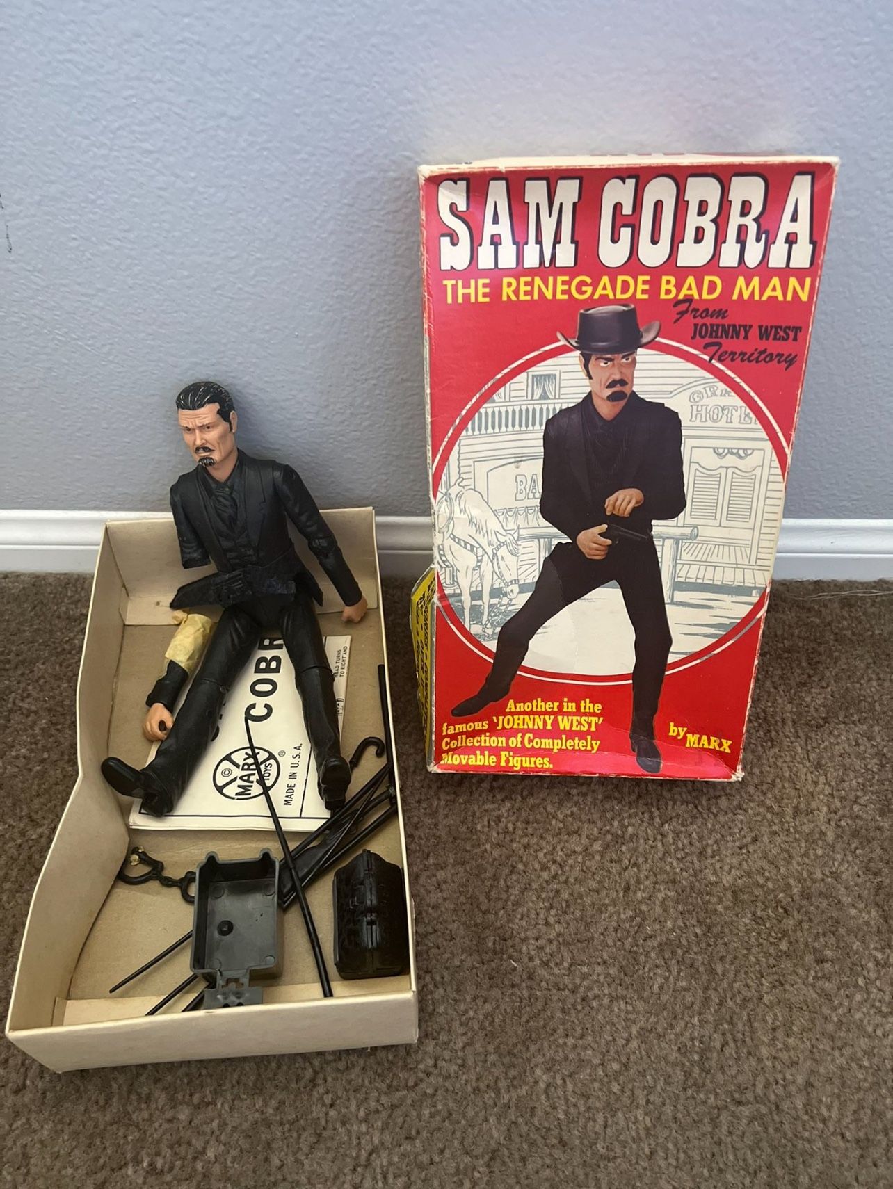 Vintage Johnny West Sam Cobra Action Figure for Sale in Moreno Valley CA OfferUp