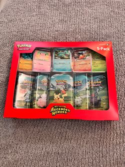 Pokémon TCG Costco Ascended Heroes 5 Pack Tins