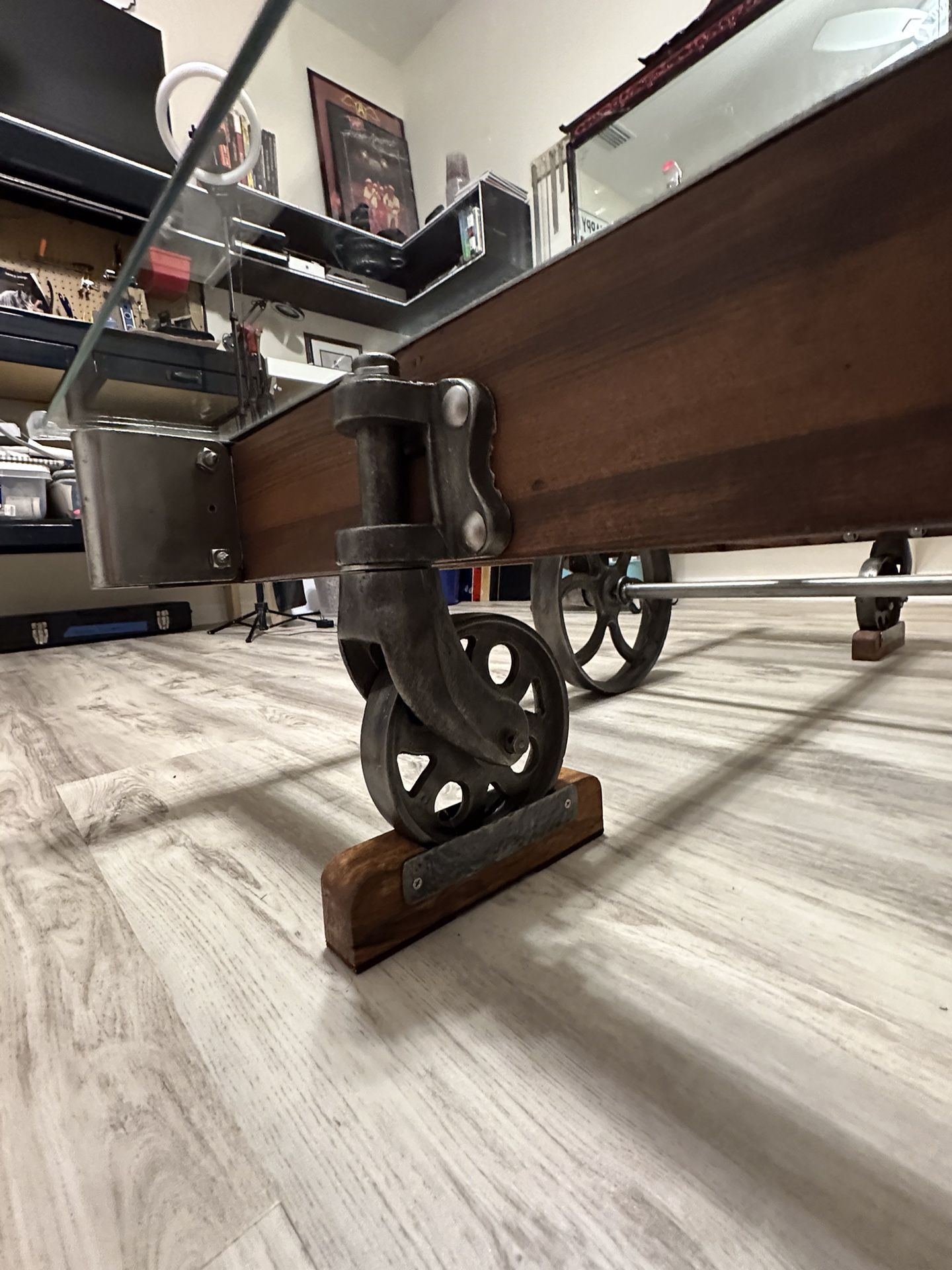 Antique Railroad Cart Coffee Table