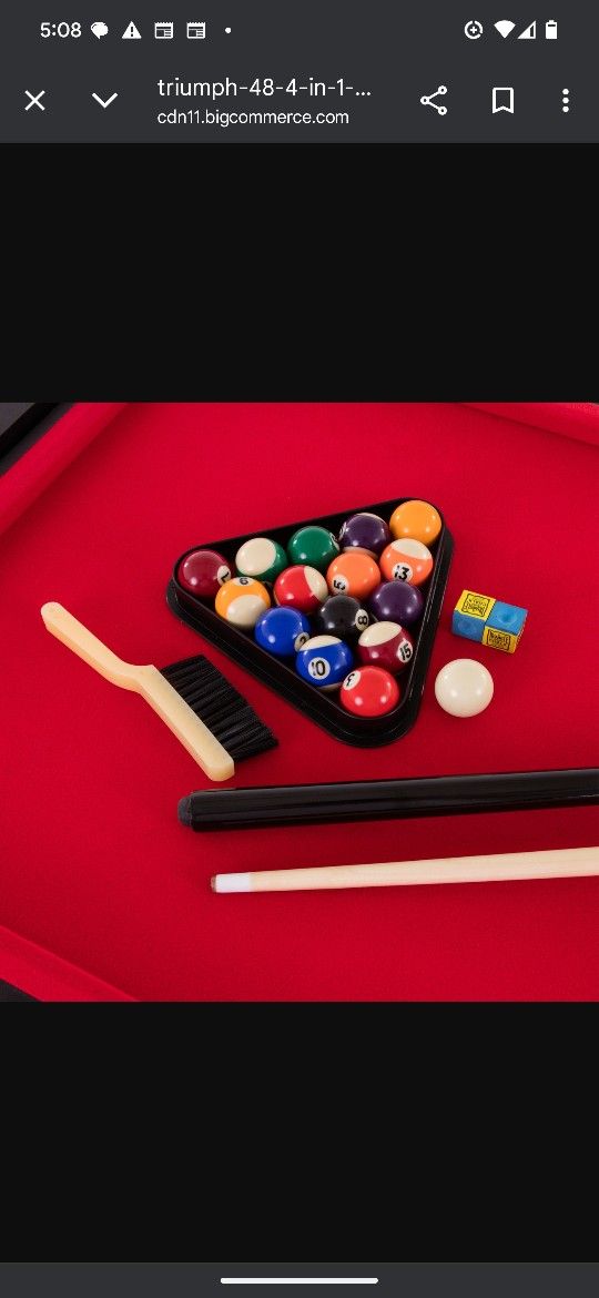 Triumph 4 In 1 Pool Table
