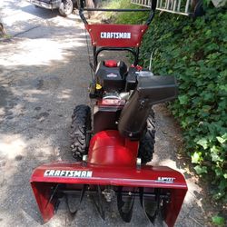 Craftsman 8hp 27 Inch 2 Stage Electric Start Gas Powered Snow Blower 