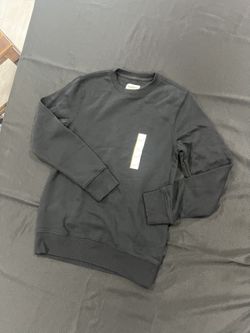 Unisex Black Crewneck Sweater