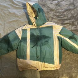 supreme x damien hirst down puffer jacket 