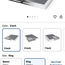 Open Box Low Box KING Bed Frame Black 