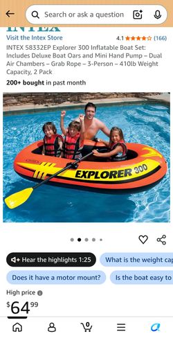 Intex 300 Inflatable Boats