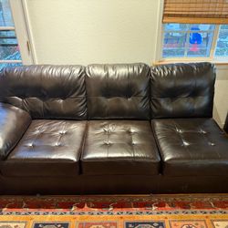 Leather Sectional 