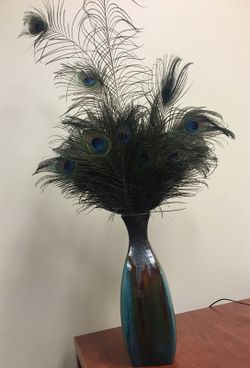 Peacock vase No feathers
