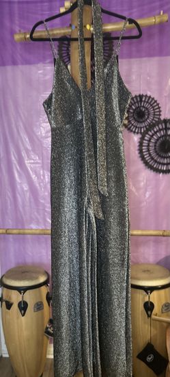Sparkly Silver Pant Suit.