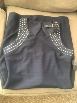GUESS navy blue dress Size 14