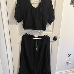 Brand New Target Universal Thread Outfit Skirt/Crop Top