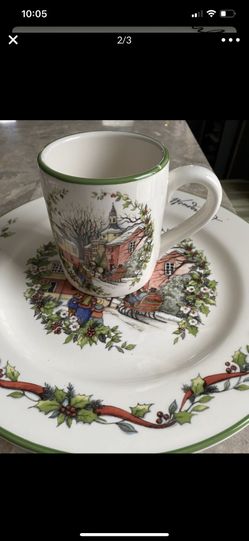 Christmas plate cup