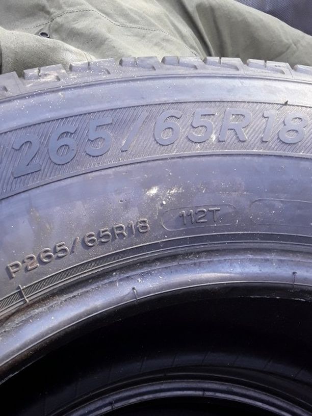 Michelin 265 65 R18 4 Tires