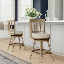 Bar Stool - Cremilde Swivel Bar Stools