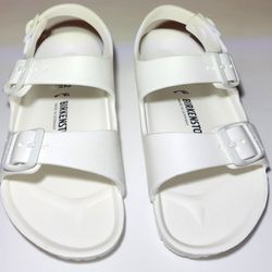 New Birkenstock Milano kids EVA White Sandals SIZE 1 US / 32 EU / 13 UK