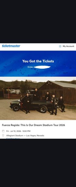 Fuerza regida tickets