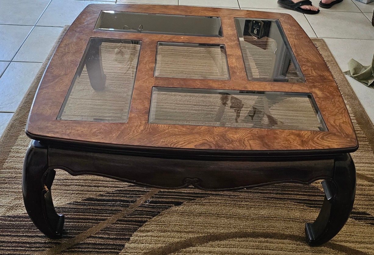 Coffee Table & 3 End Tables - Glass Top - Jupiter

