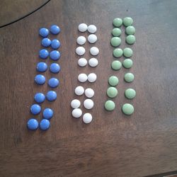 48 Colored Stones For Crafting Or Decorating And Flower Vase.