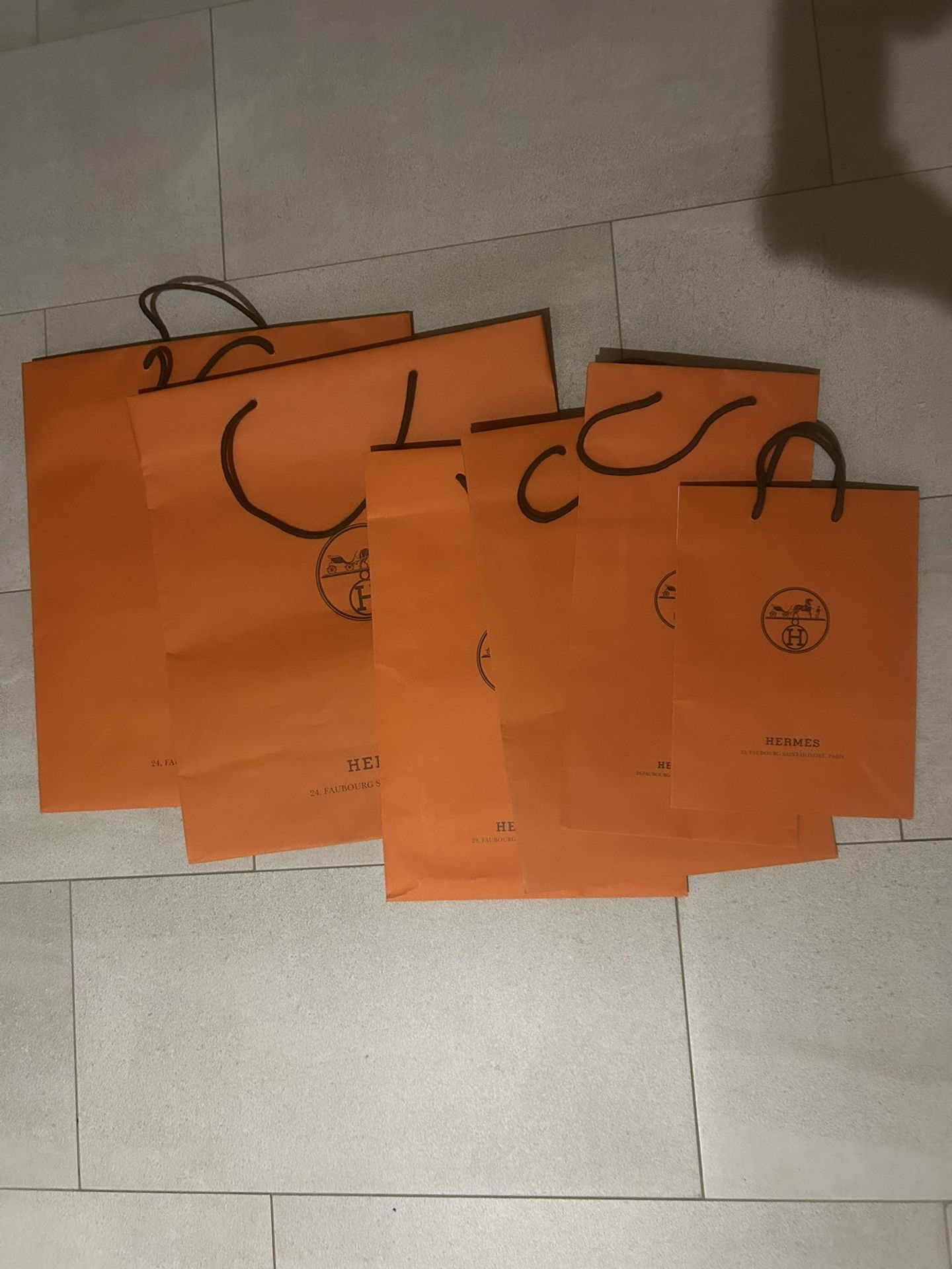 Hermès Empty Paper 6 Bags
