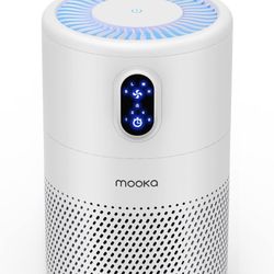 Mooka Air Purifier  for Home Large Room up to 1076ft², H13 True HEPA Air Filter Cleaner, Odor Eliminator, Remove Smoke Dust Pollen 