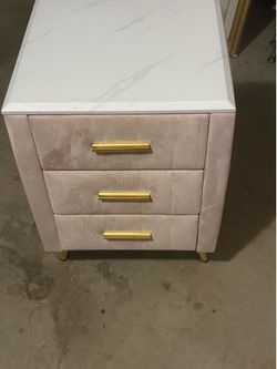 Pink side table