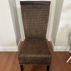 Pier 1 woven/wicker dining chairs