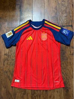 Spain 2026 World Cup Home Jersey Player Version Size M + WC Patch