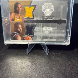 Kevin Durant /Al Horford Rookie Card Event-used Material 
