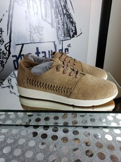 Toms Men's Tan Suede Shoes Size 10