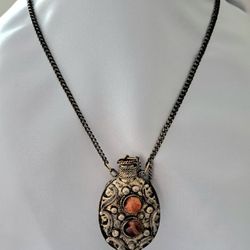Rare Vintage Middle Eastern Perfume Bottle Pendant