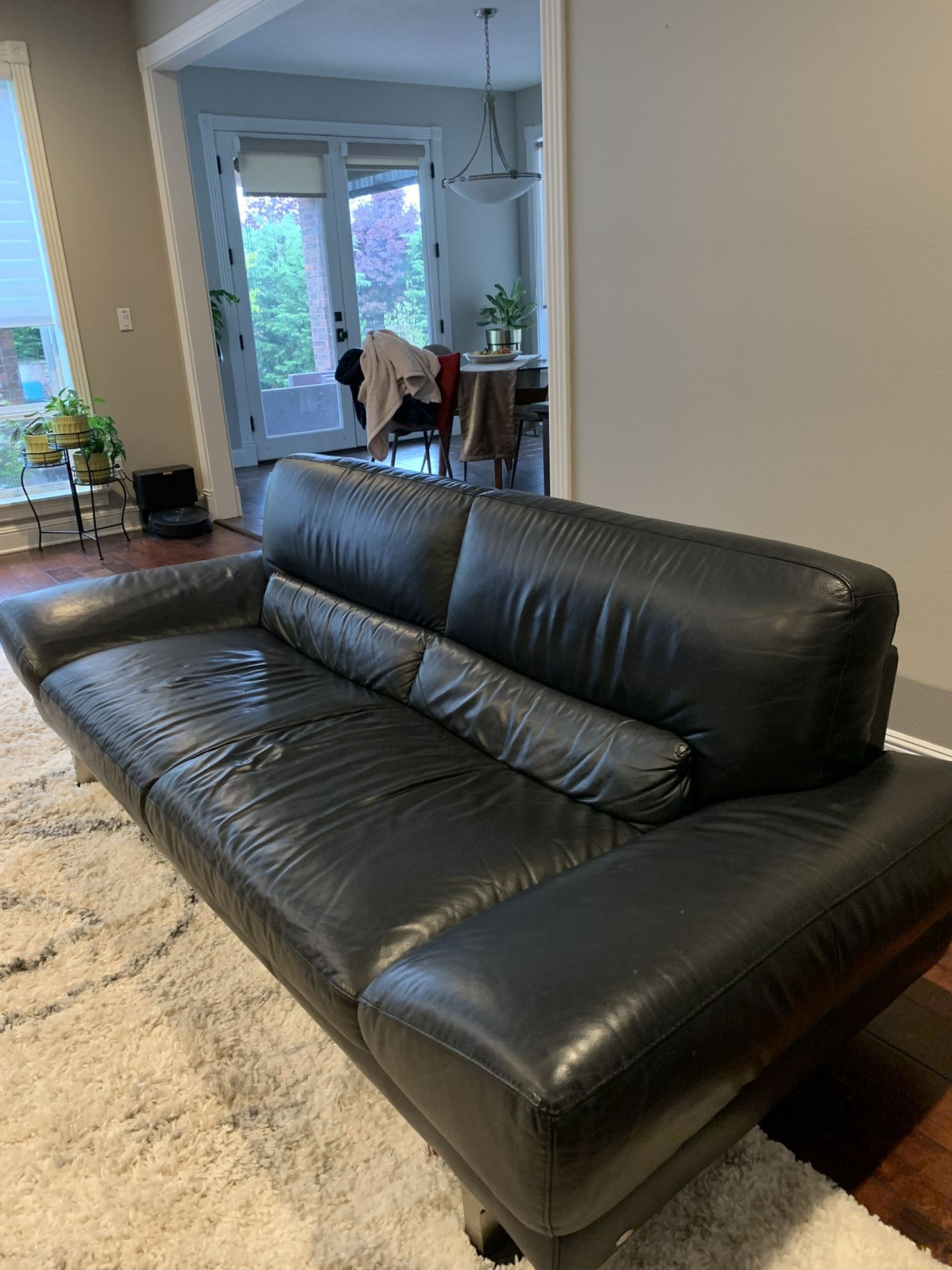 Leather Sofa and Loveseat Combo