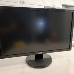 Two Acer 27" LCD Monitors QHD 1440p Dual Screens