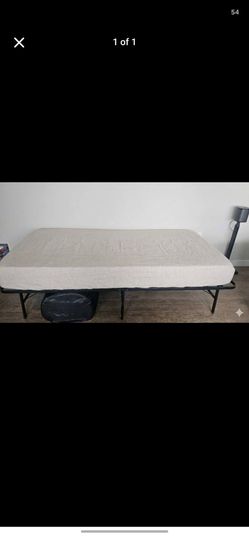 Twin XL mattress + Bed frame