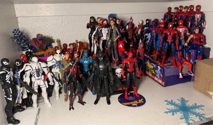 Large Marvel Spider-Man Action Figure Collection