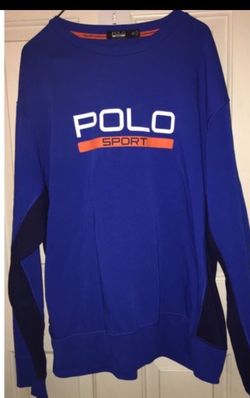 Men's Ralph Lauren polo sweatshirt XXL Blue and orange only worn one time still in as new condition