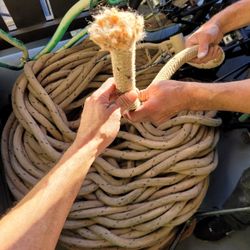 Nylon double braided Nylon rope two inch morenline.