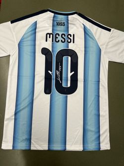 Messi Signed numer Jersey / camisa de messi numero firmado