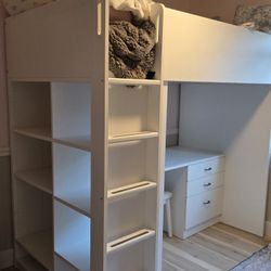 Loft Bed W Desk And Tons Of Storage