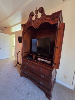 Vintage TV stand with dresser