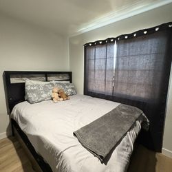 bed frame with dressers 